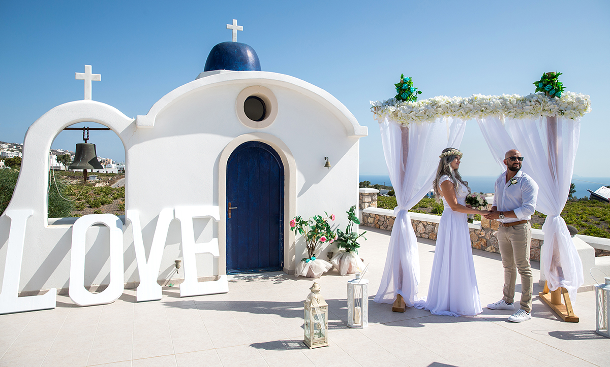 Santorini wedding Venue photos